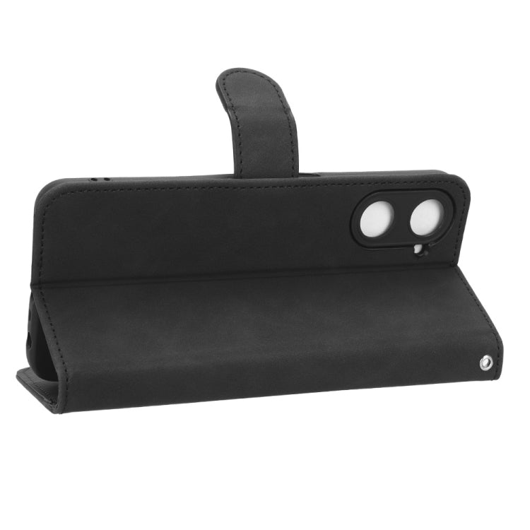 For Realme V30 / V30T Skin Feel Magnetic Flip Leather Phone Case