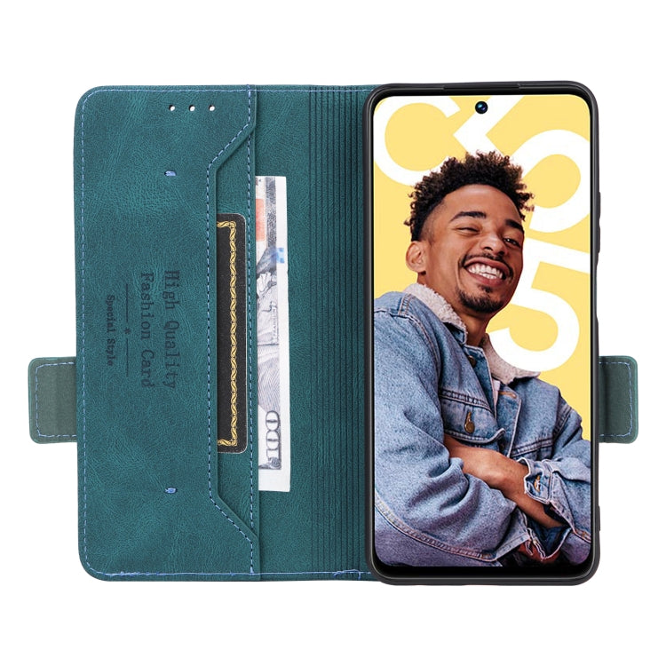 For Realme C55 Magnetic Clasp Leather Phone Case