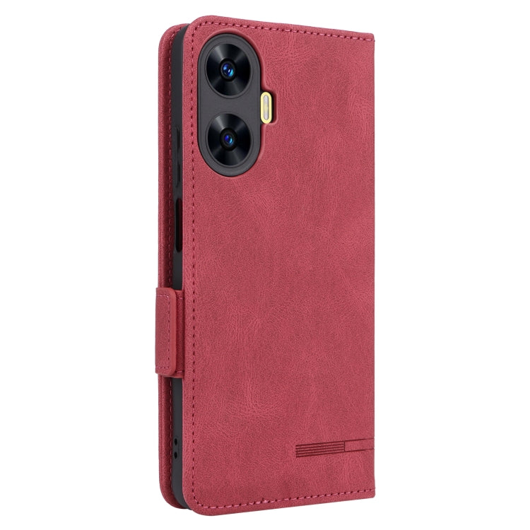 For Realme C55 Magnetic Clasp Leather Phone Case