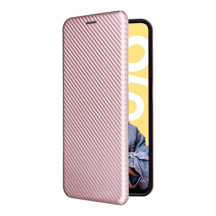 For Realme C55 Carbon Fiber Texture Flip Leather Phone Case