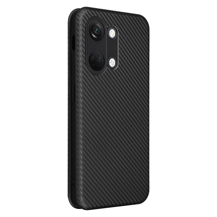 For OnePlus Ace 2V Carbon Fiber Texture Flip Leather Phone Case