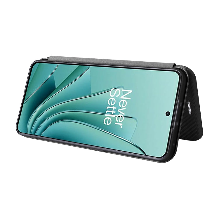 For OnePlus Ace 2V Carbon Fiber Texture Flip Leather Phone Case