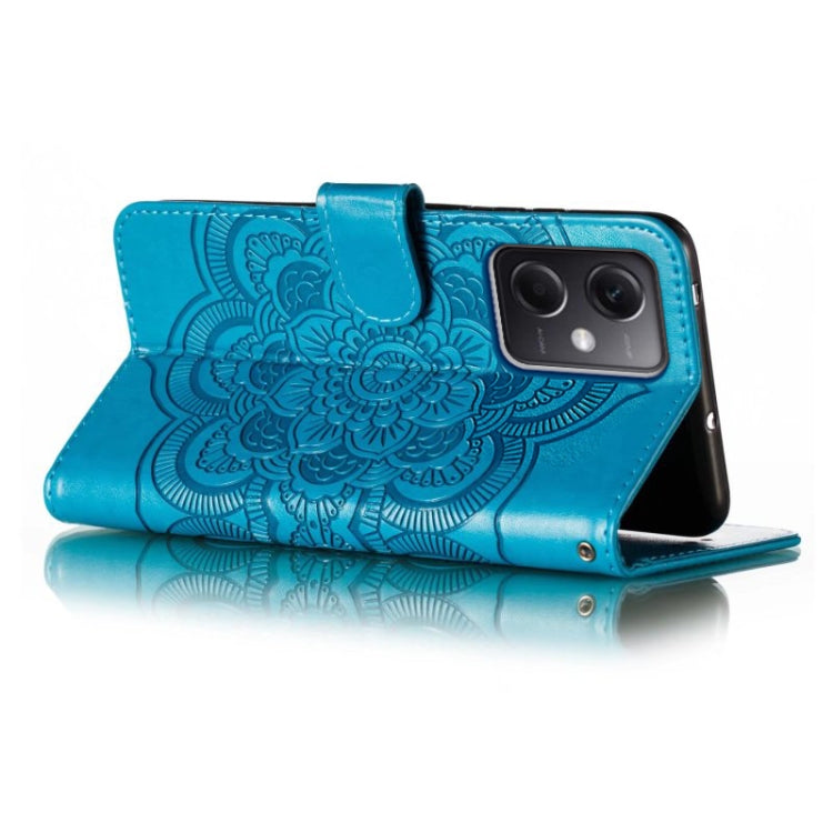 For Xiaomi Redmi Note 12 5G Global Sun Mandala Embossing Pattern Phone Leather Case
