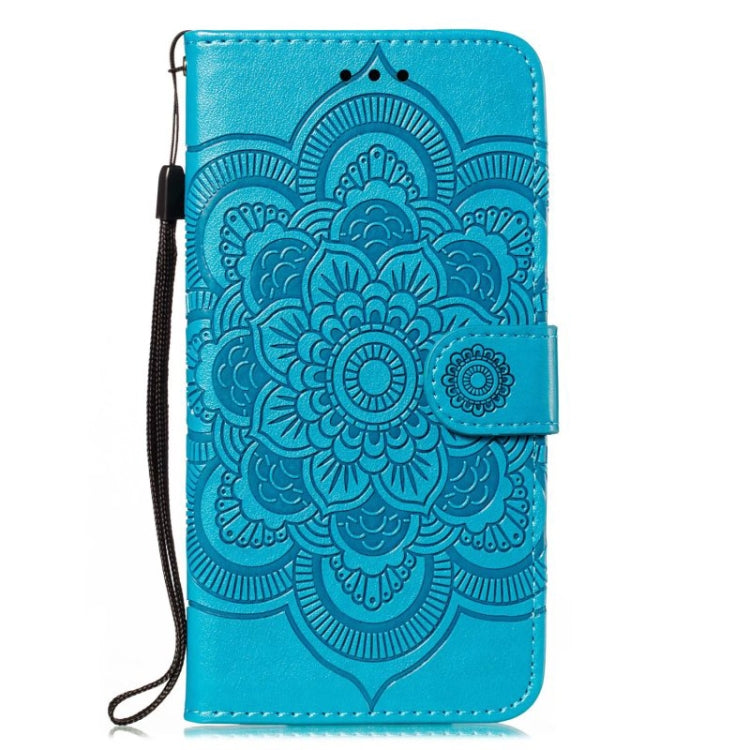 For Xiaomi Poco C40 Sun Mandala Embossing Pattern Phone Leather Case