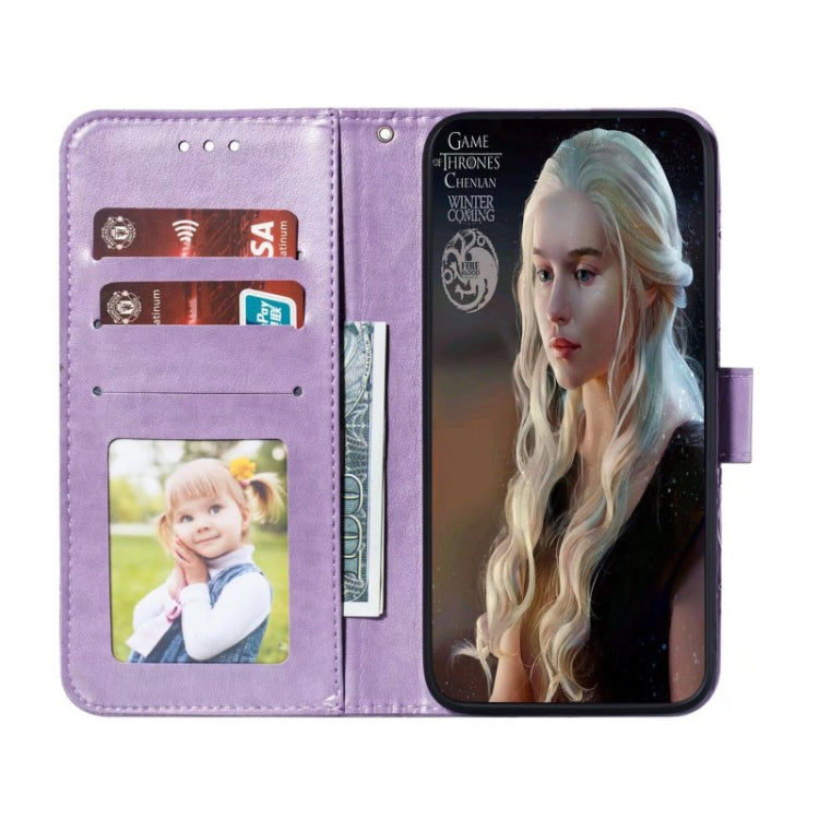 For Huawei Enjoy 50 Sun Mandala Embossing Pattern Phone Leather Case