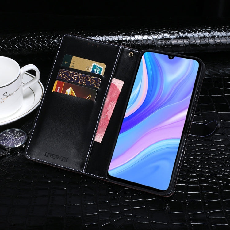 For Huawei Enjoy 10s idewei Crocodile Texture Horizontal Flip Leather Case with Holder & Card Slots & Wallet