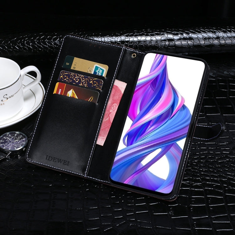 For Huawei Y9S idewei Crocodile Texture Horizontal Flip Leather Case with Holder & Card Slots & Wallet