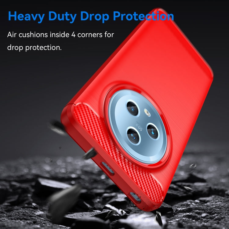 For Honor Magic5 Brushed Texture Carbon Fiber TPU Phone Case