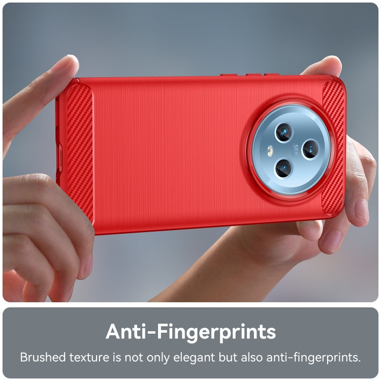 For Honor Magic5 Brushed Texture Carbon Fiber TPU Phone Case