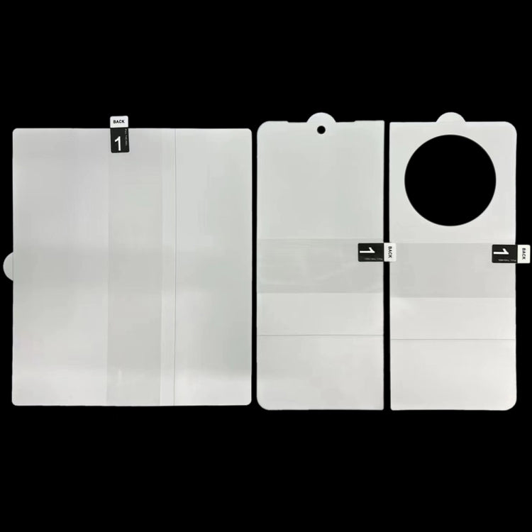 For Tecno Phantom V Fold Full Screen Protector Explosion-proof Big + Front + Back Screen Hydrogel Film