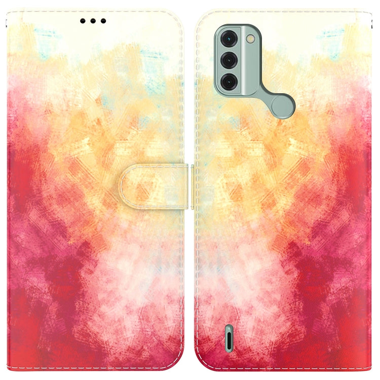 For Nokia C31 Watercolor Pattern Flip Leather Phone Case