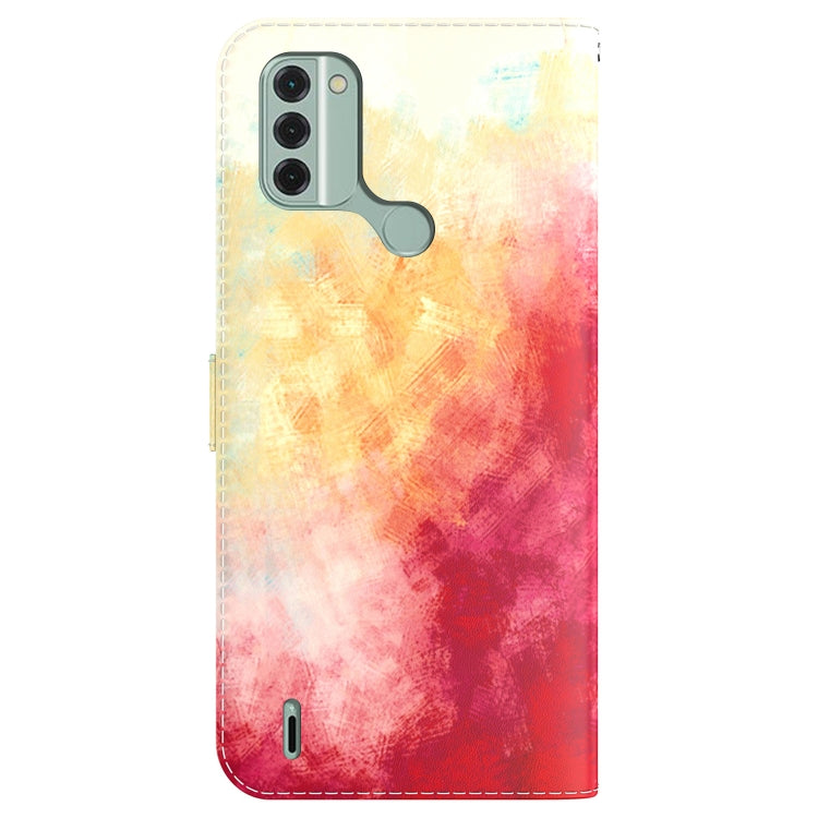 For Nokia C31 Watercolor Pattern Flip Leather Phone Case