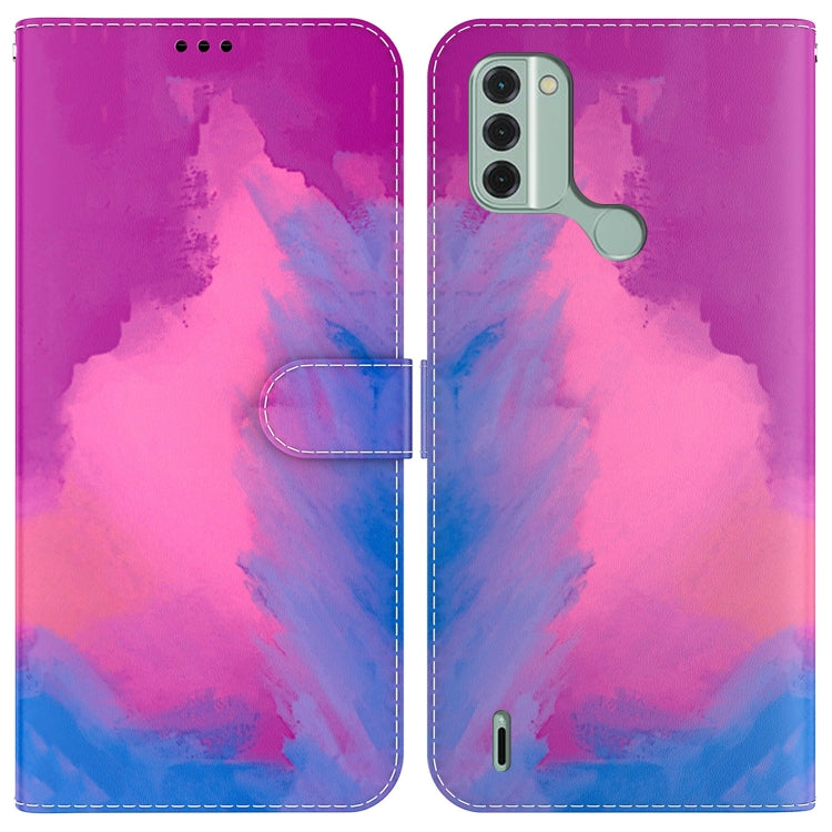 For Nokia C31 Watercolor Pattern Flip Leather Phone Case