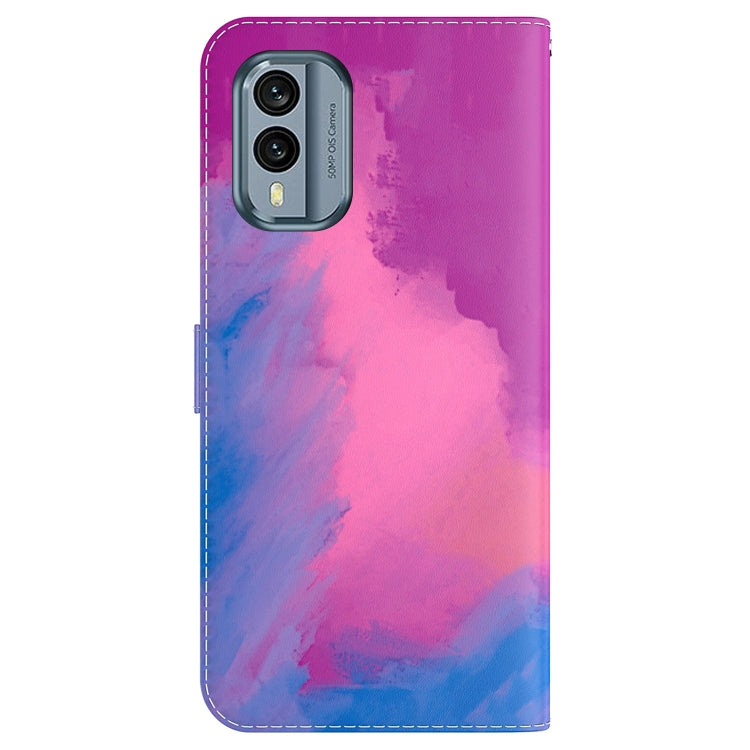 For Nokia X30 Watercolor Pattern Flip Leather Phone Case