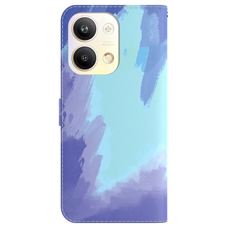 For OPPO Reno9 Pro Watercolor Pattern Flip Leather Phone Case