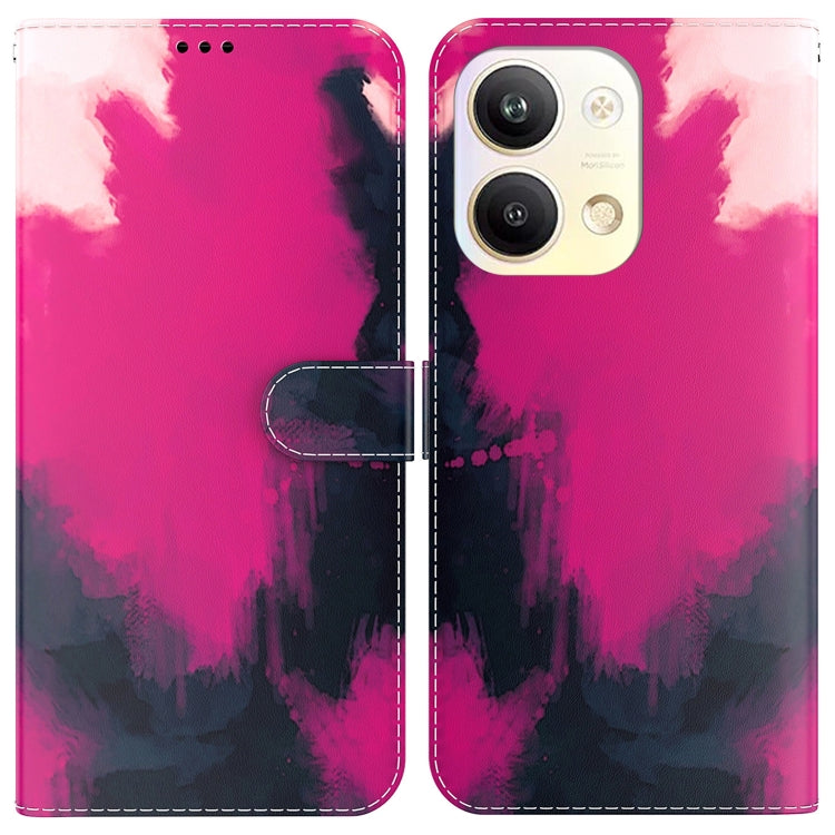 For OPPO Reno9 Pro Watercolor Pattern Flip Leather Phone Case