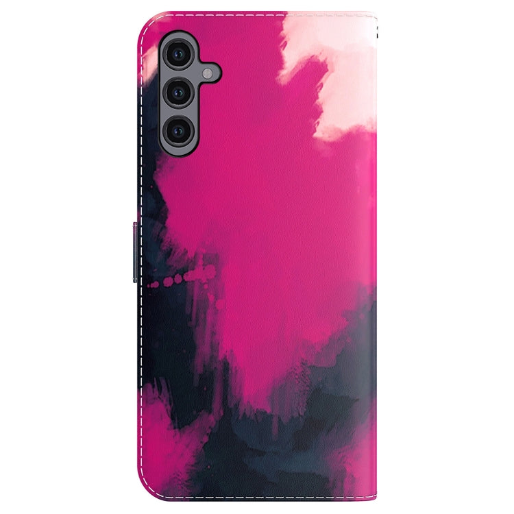 For Samsung Galaxy A24 4G Watercolor Pattern Flip Leather Phone Case