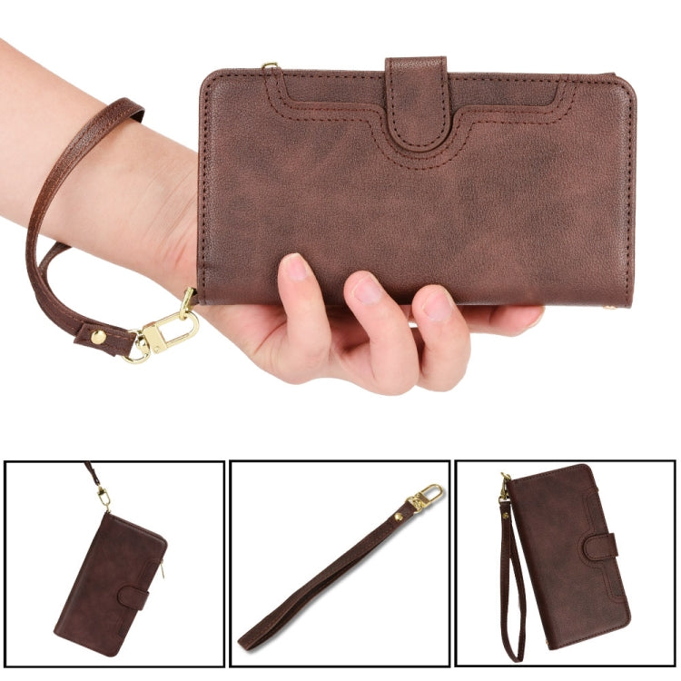 For Samsung Galaxy S23+ 5G Litchi Texture Zipper Leather Phone Case