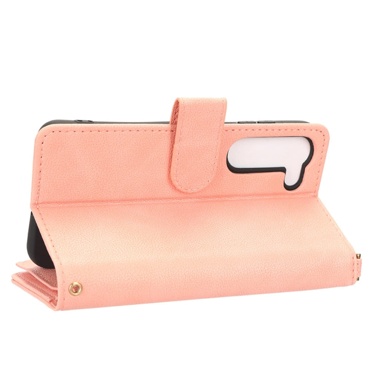 For Samsung Galaxy S23+ 5G Litchi Texture Zipper Leather Phone Case
