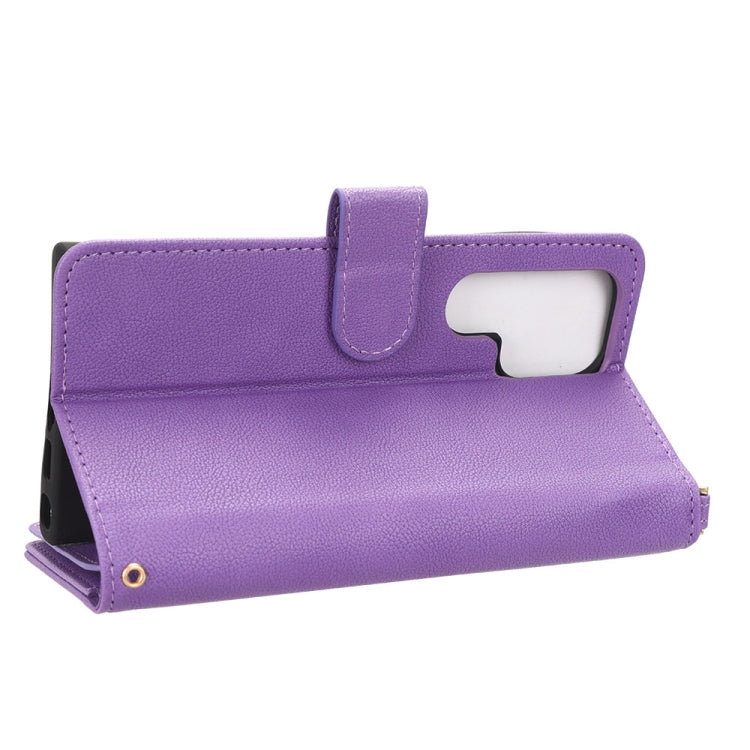 For Samsung Galaxy S23 Ultra 5G Litchi Texture Zipper Leather Phone Case