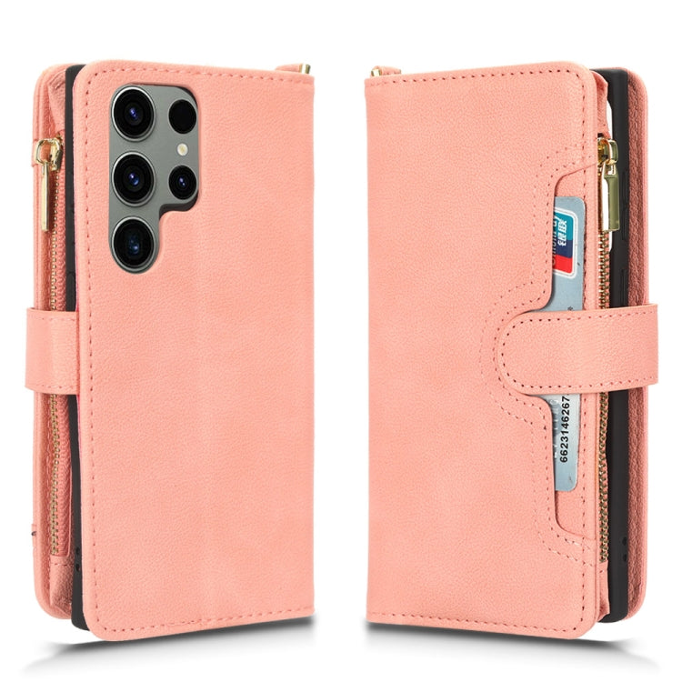 For Samsung Galaxy S23 Ultra 5G Litchi Texture Zipper Leather Phone Case