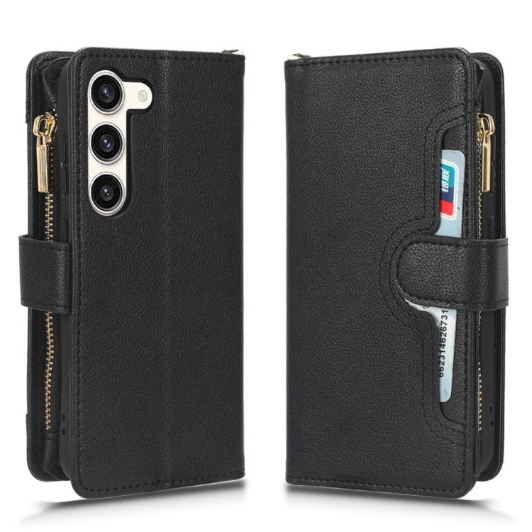 For Samsung Galaxy S23 5G Litchi Texture Zipper Leather Phone Case