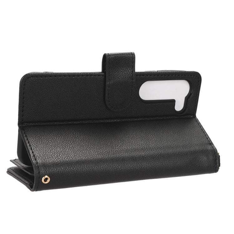 For Samsung Galaxy S23 5G Litchi Texture Zipper Leather Phone Case