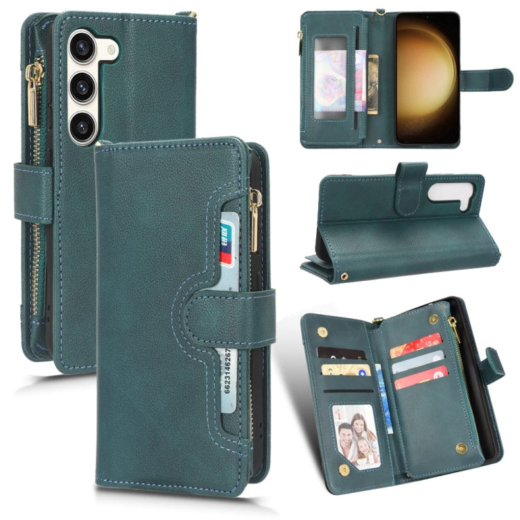 For Samsung Galaxy S23 5G Litchi Texture Zipper Leather Phone Case