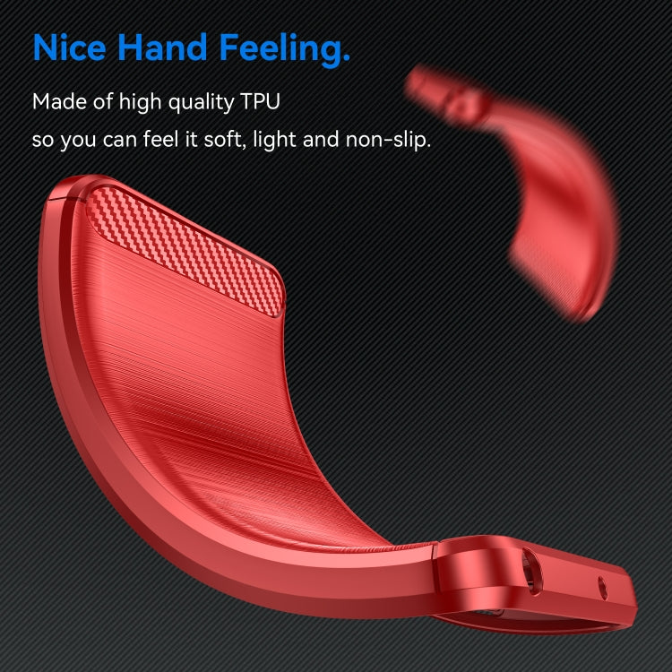 For Realme GT3 Brushed Texture Carbon Fiber TPU Phone Case