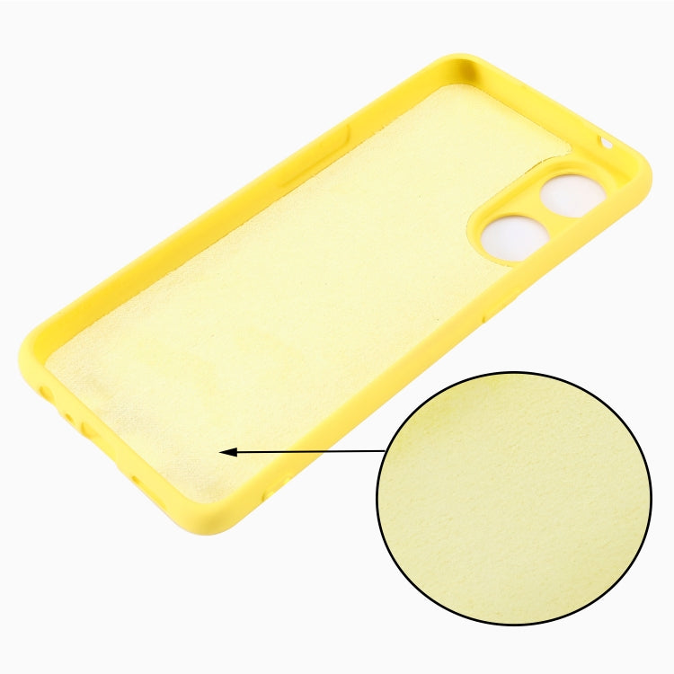 ForOPPO Reno8 T 4G Pure Color Liquid Silicone Shockproof Phone Case