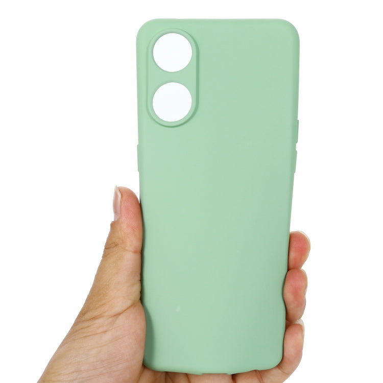 ForOPPO Reno8 T 4G Pure Color Liquid Silicone Shockproof Phone Case