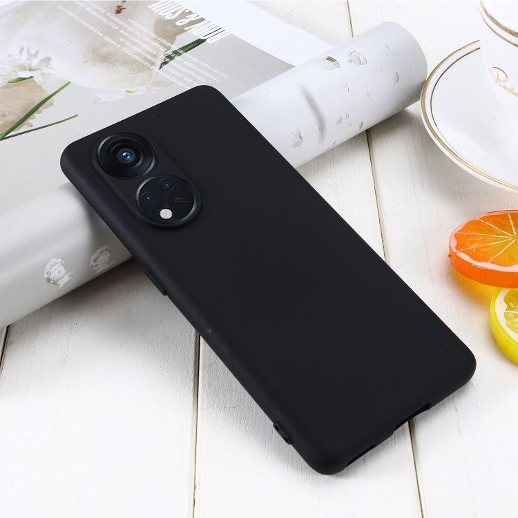 For OPPO Reno8 T 5G / A1 Pro Pure Color Liquid Silicone Shockproof Phone Case