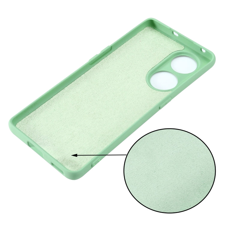 For OPPO Reno8 T 5G / A1 Pro Pure Color Liquid Silicone Shockproof Phone Case