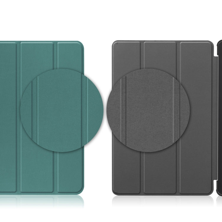 For Docomo dtab D-51C Custer Texture 3-Fold Holder Leather Tablet Case