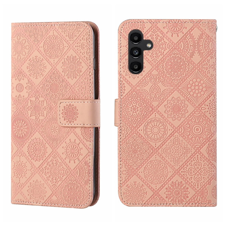 For Samsung Galaxy A24 4G Ethnic Style Embossed Pattern Leather Phone Case