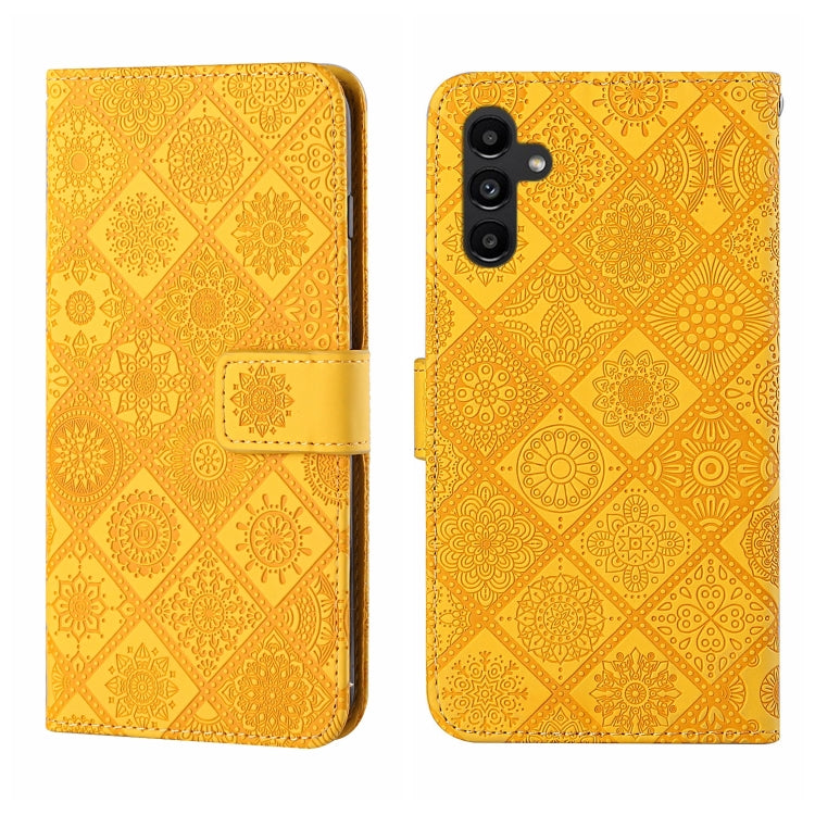 For Samsung Galaxy A24 4G Ethnic Style Embossed Pattern Leather Phone Case