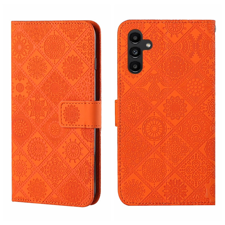 For Samsung Galaxy A24 4G Ethnic Style Embossed Pattern Leather Phone Case