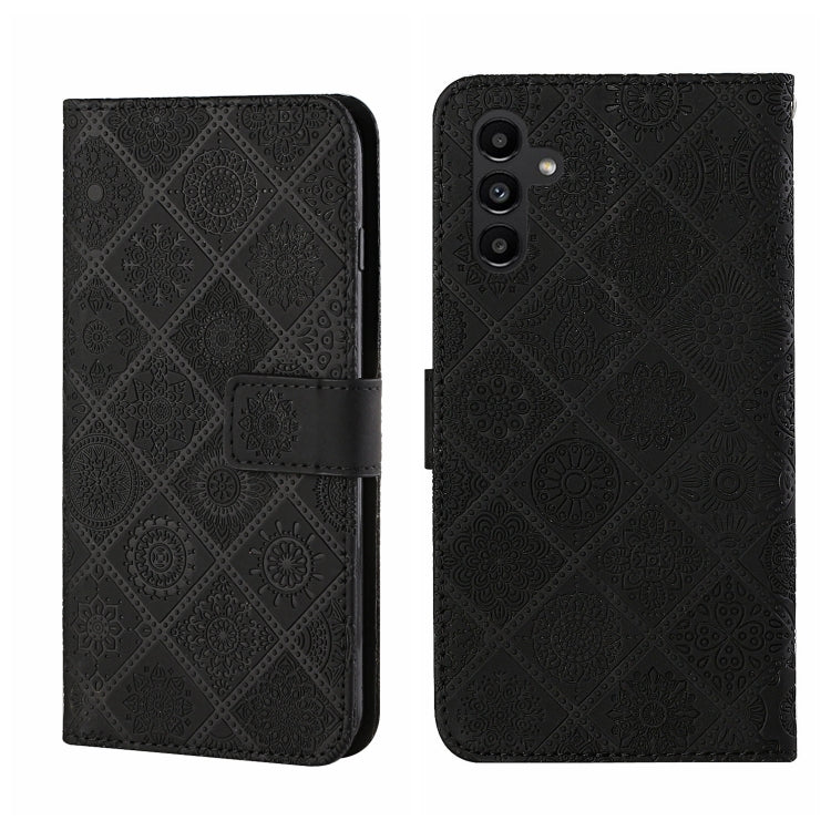 For Samsung Galaxy A24 4G Ethnic Style Embossed Pattern Leather Phone Case