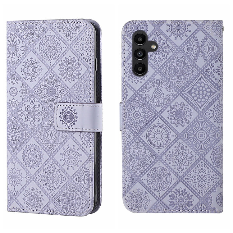 For Samsung Galaxy A24 4G Ethnic Style Embossed Pattern Leather Phone Case
