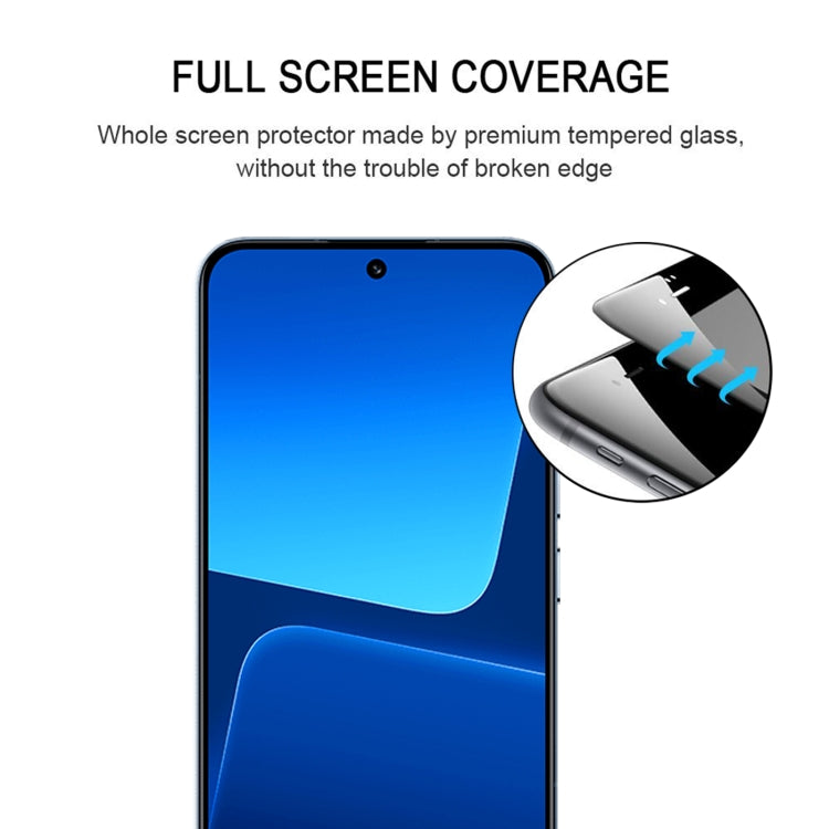 For Xiaomi 13 Ultra Edge Glue 9H HD 3D Curved Edge Tempered Glass Film(Black)