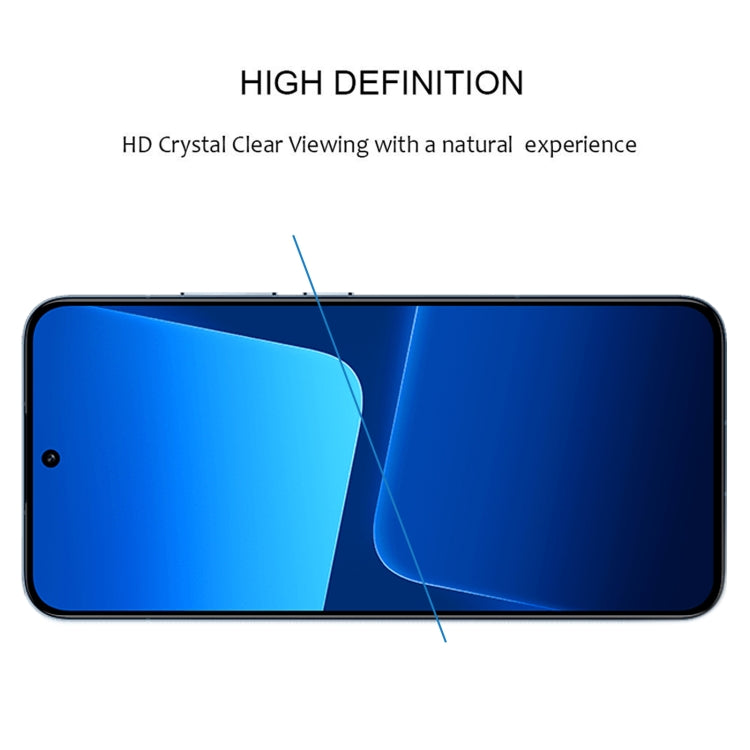 For Xiaomi 13 Ultra Edge Glue 9H HD 3D Curved Edge Tempered Glass Film(Black)