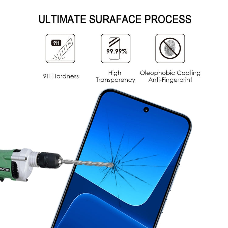 For Xiaomi 13 Ultra Edge Glue 9H HD 3D Curved Edge Tempered Glass Film(Black)