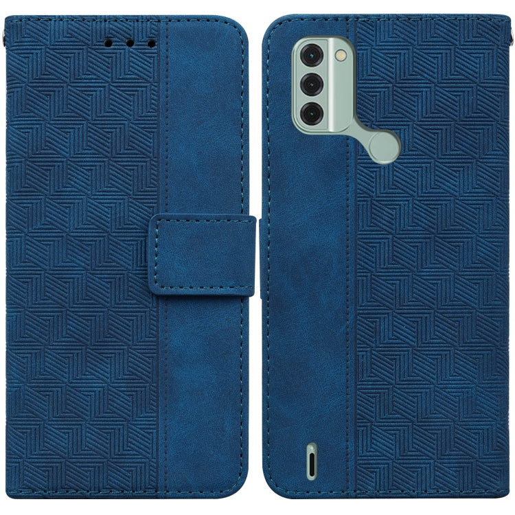 For Nokia C31 Geometric Embossed Leather Phone Case