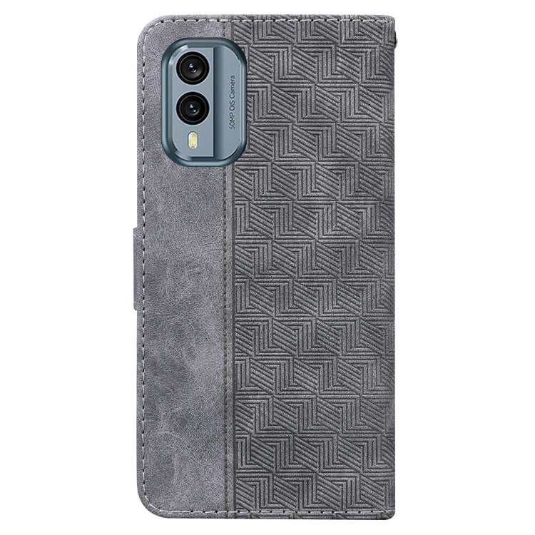 For Nokia X30 Geometric Embossed Leather Phone Case