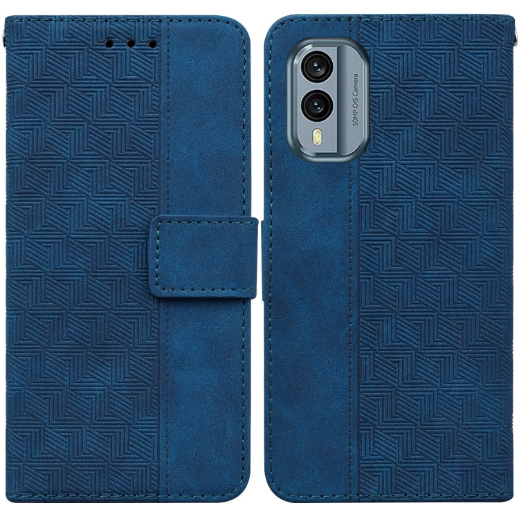For Nokia X30 Geometric Embossed Leather Phone Case