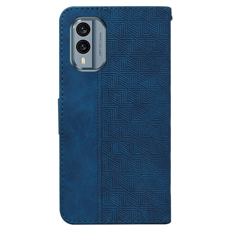 For Nokia X30 Geometric Embossed Leather Phone Case