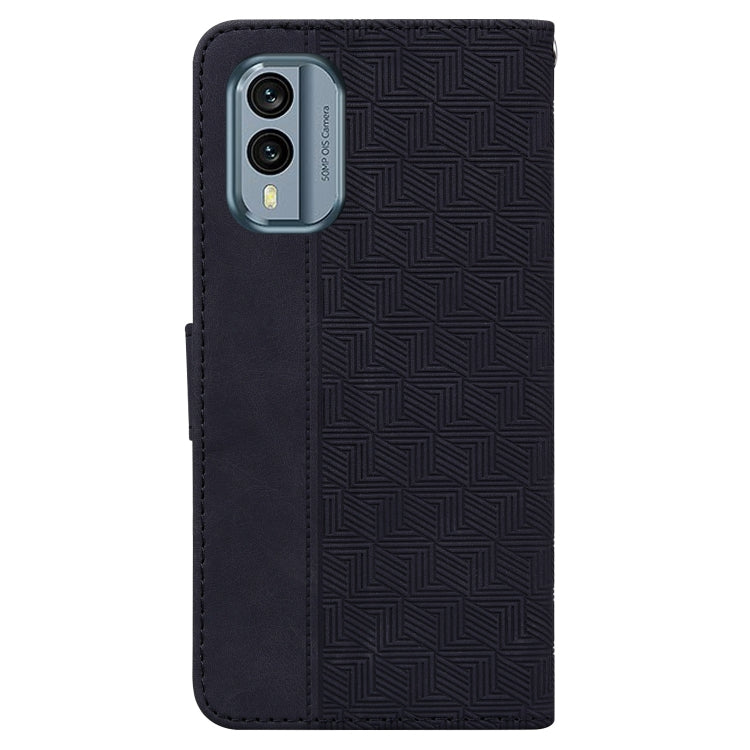 For Nokia X30 Geometric Embossed Leather Phone Case