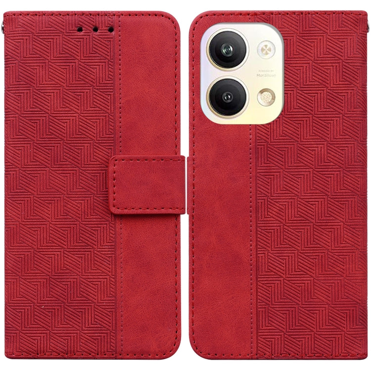 For OPPO Reno9 Pro Geometric Embossed Leather Phone Case