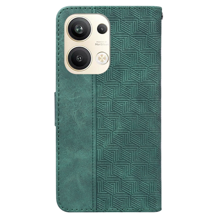 For OPPO Reno9 Pro+ Geometric Embossed Leather Phone Case