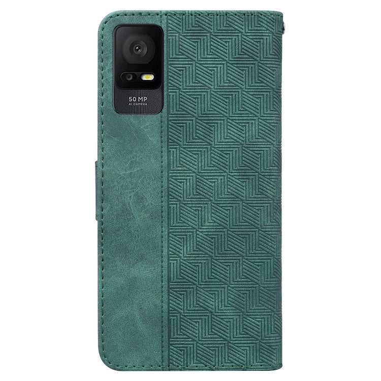 For TCL 408 Geometric Embossed Leather Phone Case